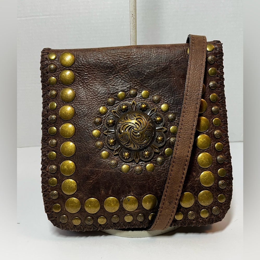 Patricia Nash studded sunburst crossbody bag